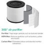 GRADE A2 - electriQ 360 Degree Air Purifier Smart WiFi Alexa with Air Quality Sensor and HEPA Carbon filters-  for rooms up to 40 sqm