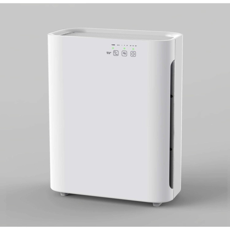 GRADE A2 - electriQ EAP125HUVC Air Purifier with 6 stage cleaning - True HEPA filter UV TiO2 & Ioniser - cleans rooms up to 40m2 