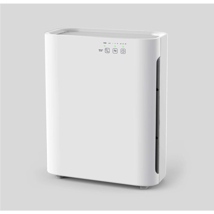 GRADE A2 - electriQ EAP125HUVC Air Purifier with 6 stage cleaning - True HEPA filter UV TiO2 & Ioniser - cleans rooms up to 40m2 