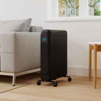 electriQ 2400W Smart Oil-Free Radiator With LED Display -  Black