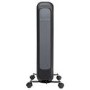 electriQ 2400W Smart Oil-Free Radiator With LED Display -  Black