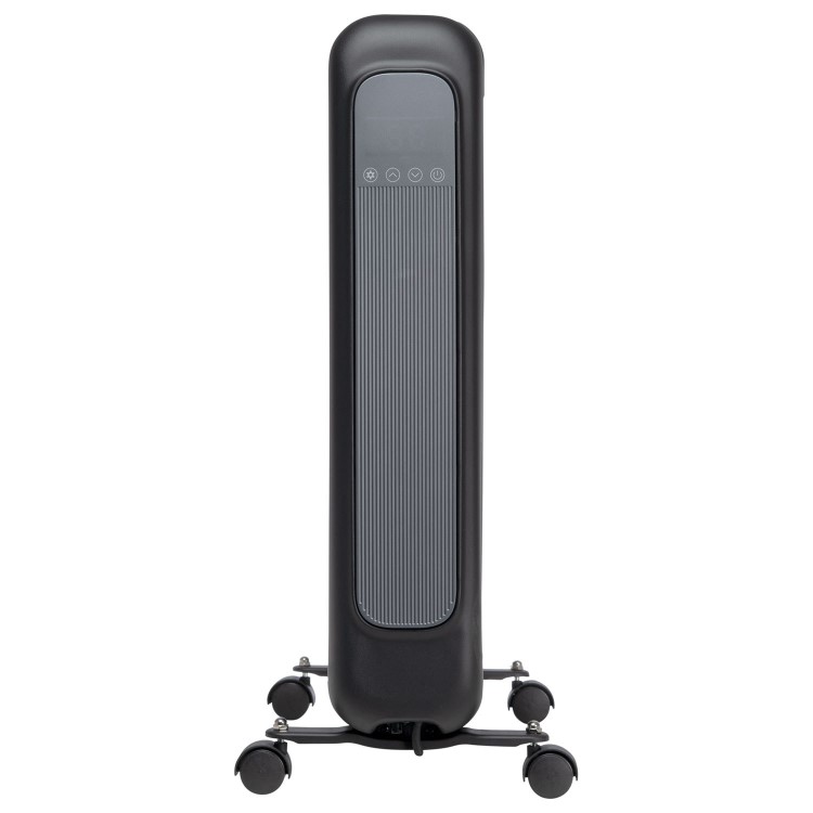 electriQ 2400W Smart Oil-Free Radiator With LED Display -  Black