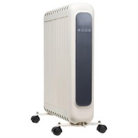 GRADE A2 - electriQ 2400W Smart Oil-Free Electric Portable Radiator With LED Display - White