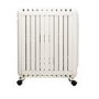 GRADE A2 - electriQ 2400W Smart Oil-Free Electric Portable Radiator With LED Display - White