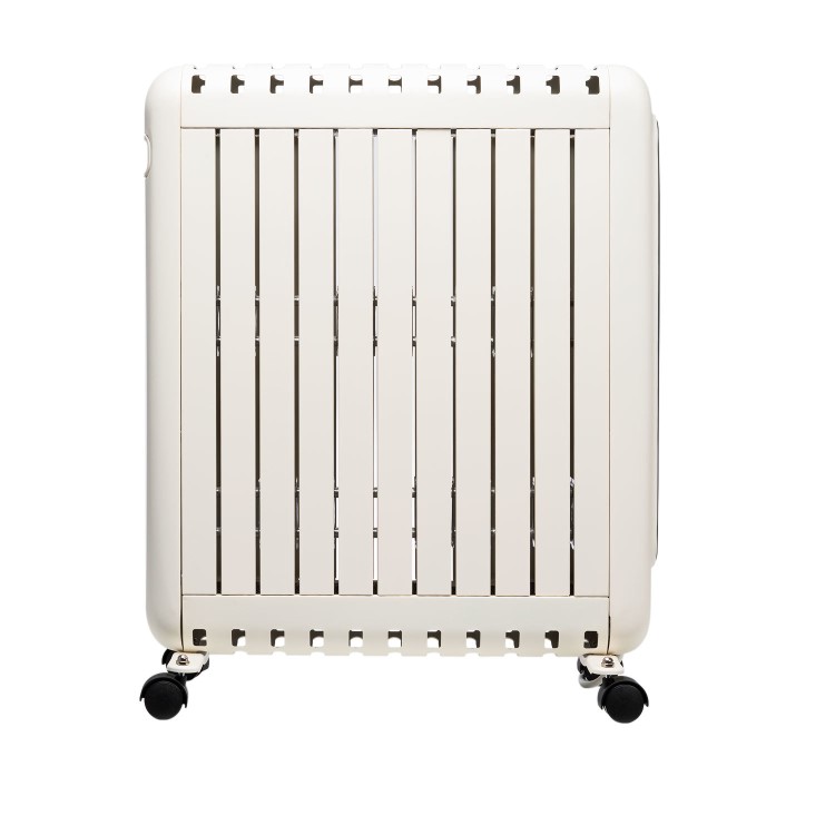 GRADE A2 - electriQ 2400W Smart Oil-Free Electric Portable Radiator With LED Display - White