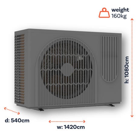 ECOHEAT MCS Certified 15kW R290 Inverter Air Source Heat Pump