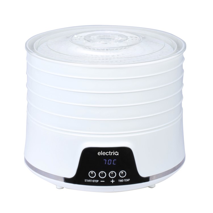 electriQ Digital Insulated Food Dehydrator & Dryer with 5 Shelves and 48 Hour Timer