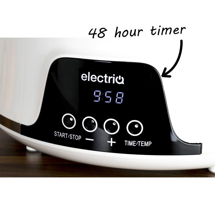 electriQ Digital Insulated Food Dehydrator & Dryer with 5 Shelves and 48 Hour Timer
