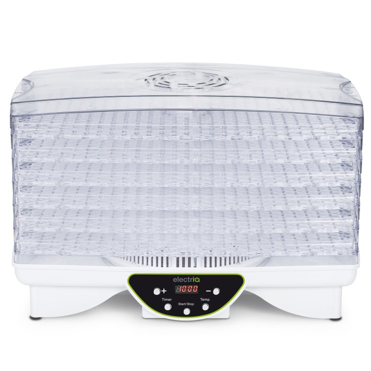 Refurbished electriQ EDFD06 Digital Food Dehydrator with Temperature Control and Timer