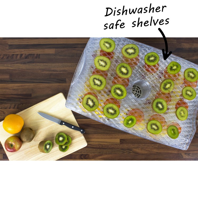 Refurbished electriQ EDFD06 Digital Food Dehydrator with Temperature Control and Timer