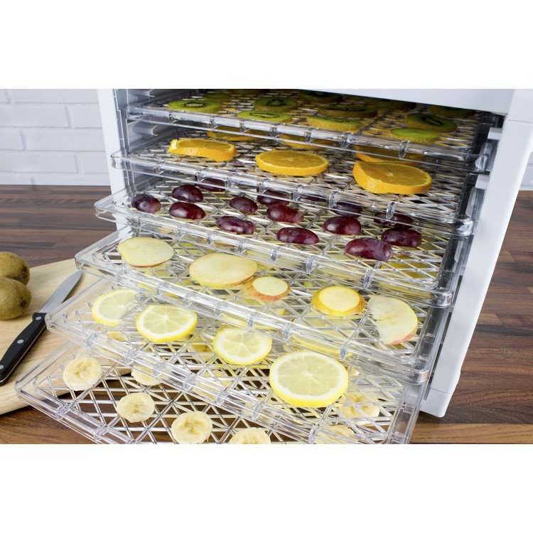 Refurbished electriQ Pro Digital Food Dehydrator with 6 Shelves and 48 Hour Timer