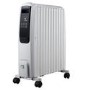 GRADE A3 - electriQ 2500W Smart Oil Filled Radiator with Thermostat and Weekly Timer - White