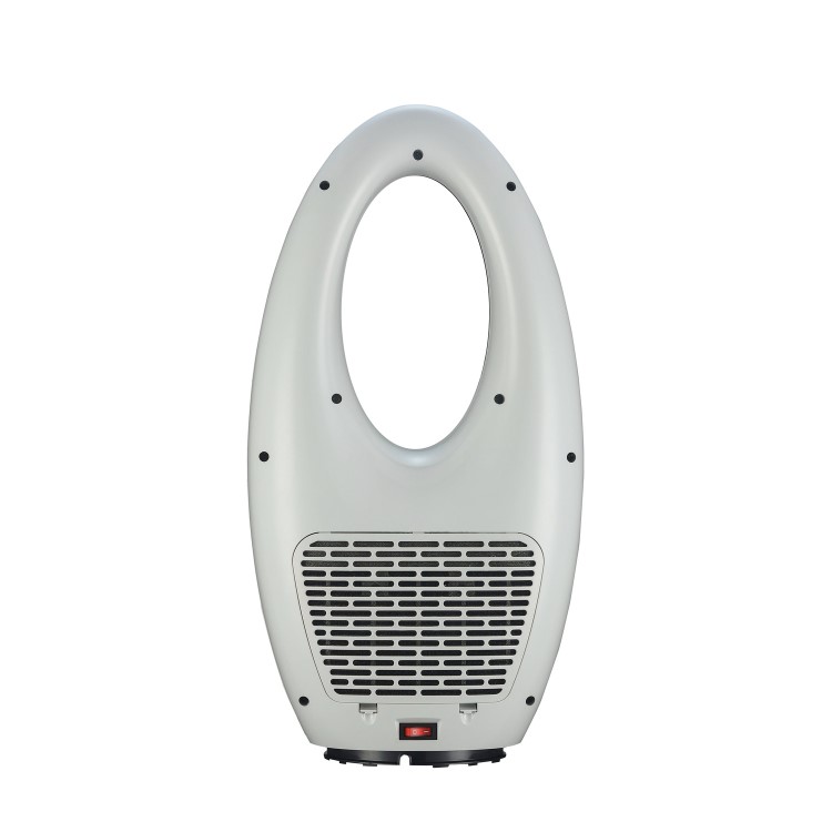 GRADE A1 - electriQ eiQ-AM09 24 inch Hot and Cool Bladeless Fan with Mood Light