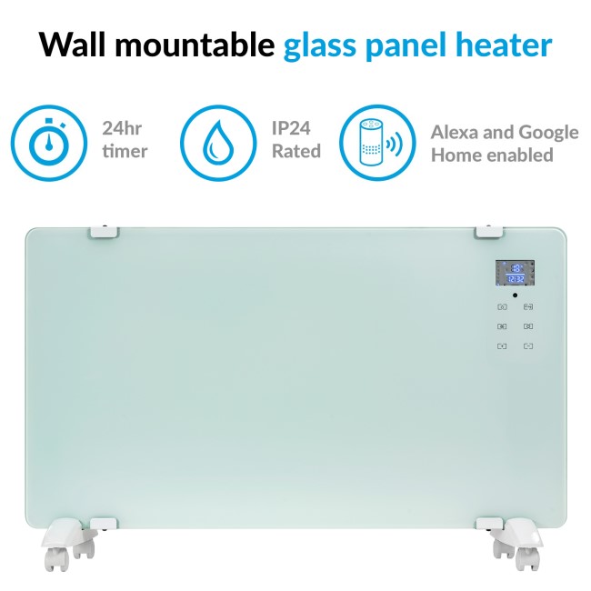 electriQ 2000W Wall Mountable Convector Panel Heater H460xW830 - White |  electriQ