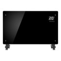 A2/EGH25AWB GRADE A2 - electriQ 2500W Smart Designer Glass Panel Convection Heater - Wall Mountable & Bathroom Safe - Black
