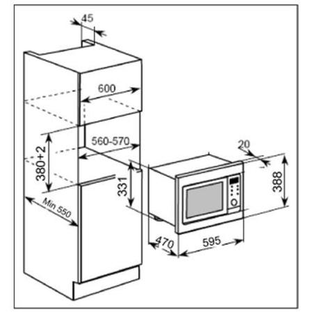 electriQ Built-In Combination Microwave - Stainless Steel