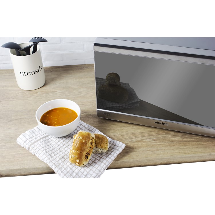 Refurbished electriQ EIQMW1BAP 40L 1000W Freestanding Digital Combination Microwave Stainless Steel