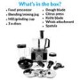 Refurbished electriQ 10-in-1 1100W Multifunctional Food Processor in Stainless Steel and Black