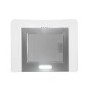 GRADE A1 - electriQ 60cm Curved Glass Chimney Cooker Hood - Stainless Steel