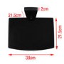GRADE A2 - electriQ Flat to Wall Mounted Tempered Glass Shelf for PVRs Games Consoles and Blu-ray Players