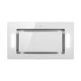 GRADE A1 - electriQ 52cm White Glass Canopy Cooker Hood - 5 Year warranty