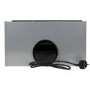 GRADE A1 - electriQ 52cm White Glass Canopy Cooker Hood - 5 Year warranty