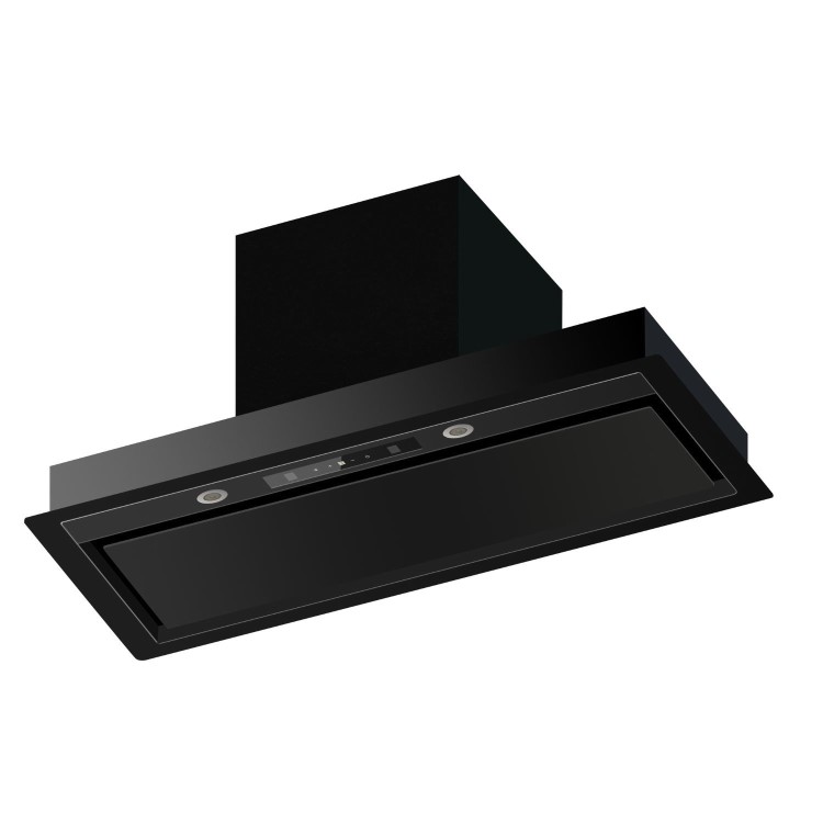 electriQ 52cm Canopy Cooker Hood - Black