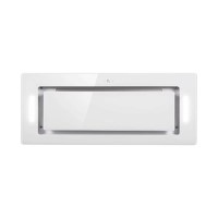 Refurbished electriQ EIQ72GWCAN 72cm Glass Canopy Cooker Hood White