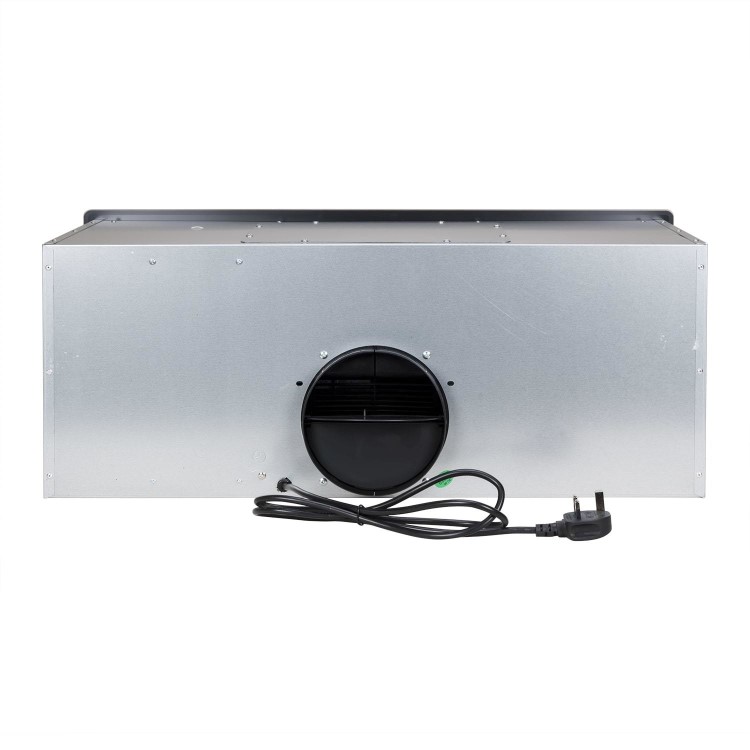 Refurbished electriQ EIQ72GWCAN 72cm Glass Canopy Cooker Hood White
