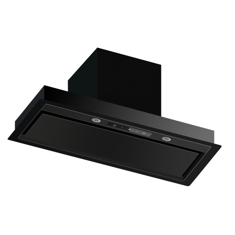 electriQ 80cm Canopy Cooker Hood - Black