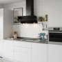 electriQ 90cm Angled Cooker Hood - Black