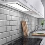 electriQ 90cm Glass Canopy Cooker Hood - White