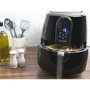 GRADE A1 - electriQ Digital Health Air Fryer XXL 5.2L 1800W with Digital Controls and Divider
