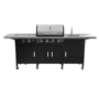 GRADE A2 - The Texas Outdoor Elite BBQ Kitchen with Free Accessories