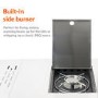 The Texas Outdoor Elite 4 Burner Gas BBQ Kitchen in Black