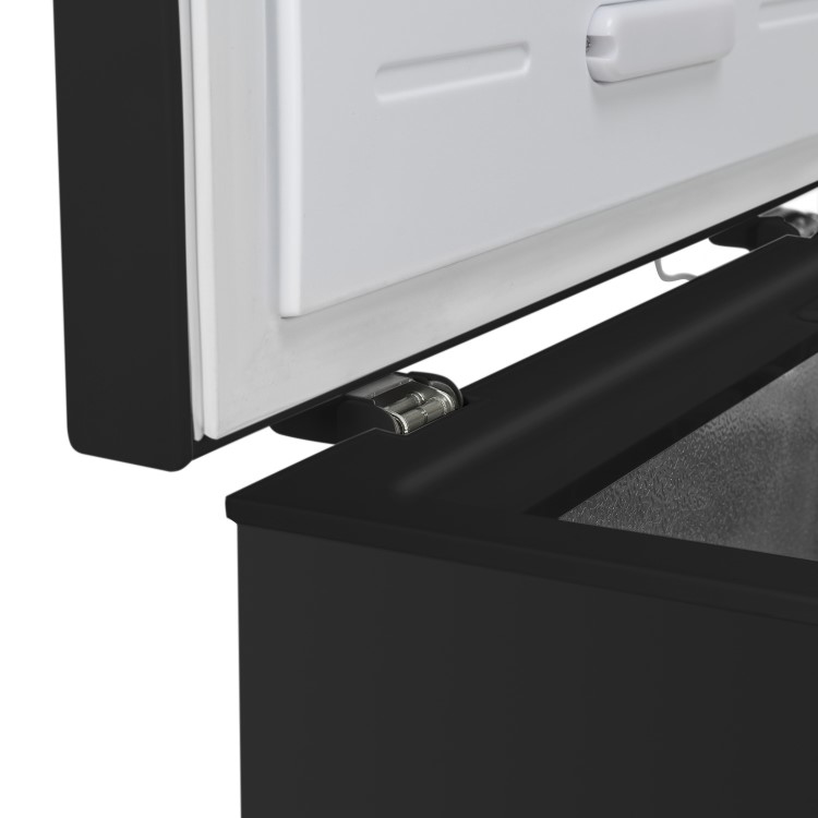 electriQ 99 Litre Chest Freezer With Outbuilding Use - Black