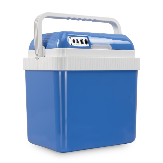 24L Portable Car Cooler Box 12V Car Refrigerator Travel Cooling