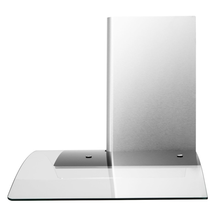 electriQ 100cm Curved Glass Chimney Cooker Hood - Stainless Steel
