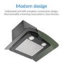 GRADE A2 - electriQ 60cm Satin Black Curved Glass Push Button Control Chimney Cooker Hood 