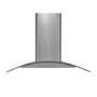 Refurbished electriQ EIQCURV60EN 60cm Curved Glass Chimney Cooker Hood Stainless Steel