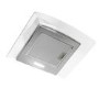 GRADE A1 - electriQ 60cm Curved Glass Chimney Cooker Hood - Stainless Steel