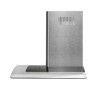 electriQ 60cm Curved Glass Chimney Hood - Stainless Steel