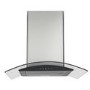 electriQ 60cm Touch Control Curved Glass Cooker Hood - Stainless Steel