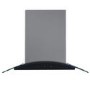 electriQ 60cm Curved Glass Touch Control Chimney Cooker Hood - Stainless Steel