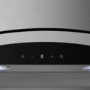 GRADE A2 - electriQ 60cm Stainless Curved Glass Touch Control Chimney Cooker Hood - 5 Year warranty