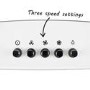electriQ 90cm White Curved Glass Push Button Control Chimney Cooker Hood  - 5 Years warranty