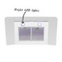 electriQ 90cm White Curved Glass Push Button Control Chimney Cooker Hood  - 5 Years warranty