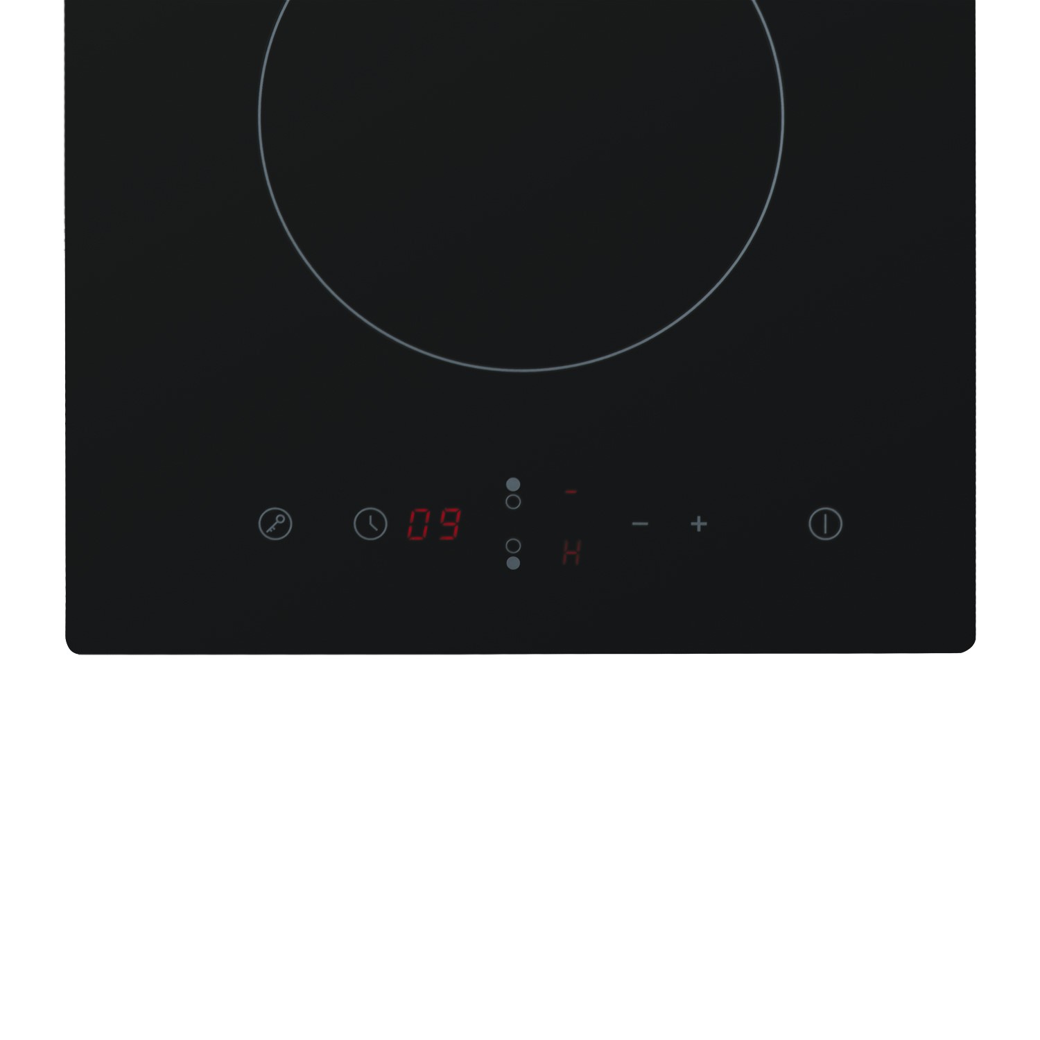 electriQ 30cm Domino Touch Control Two Zone Ceramic Hob in Black Plug