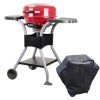 Boss Grill Compact Electric BBQ Grill with Cover - Red
