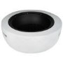 Refurbished electriQ Round Stone Wood or Charcoal Burning BBQ Fire Pit - Light Grey